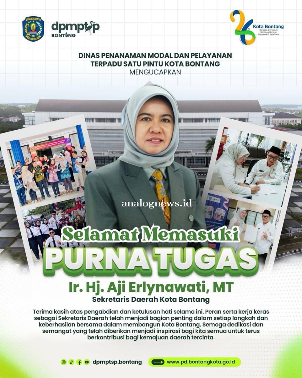 Purnatugas Sekda Aji, Pemimpin Tegas yang Menjaga Stabilitas Pemerintahan Bontang