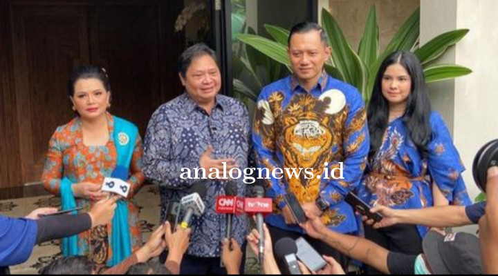 AHY Temui Airlangga, Pintu Koalisi Demokrat-Golkar Terbuka