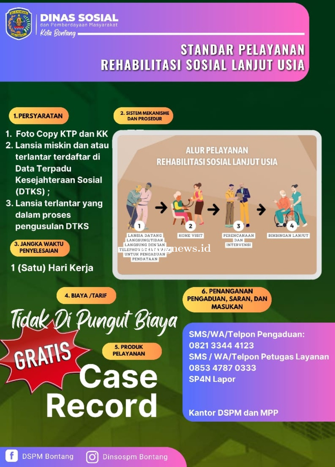 Layanan Rehabilitasi Sosial untuk Lansia DSPM Bontang