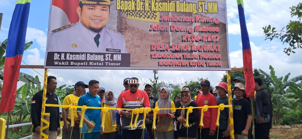 Jembatan Kuning Resmi Dibuka, Meningkatkan Akses dan Ekonomi Desa Suka Rahmat